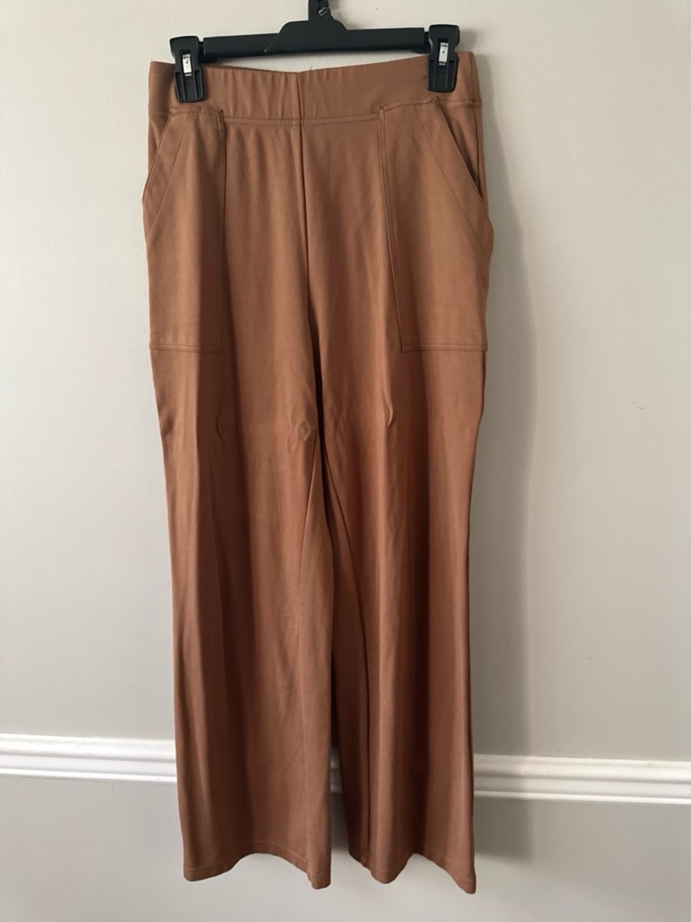 Max Studio Wide-Leg Pull-On Pants in Caramel Brown